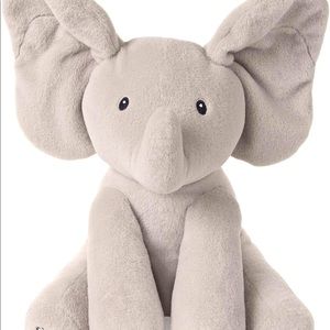 GUND Baby Animated Flappy The Elephant Stuffed Animal Plush, Gray, 12"